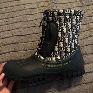 CHRISTIAN DIOR Oblique Nylon D-Venture Boots 40